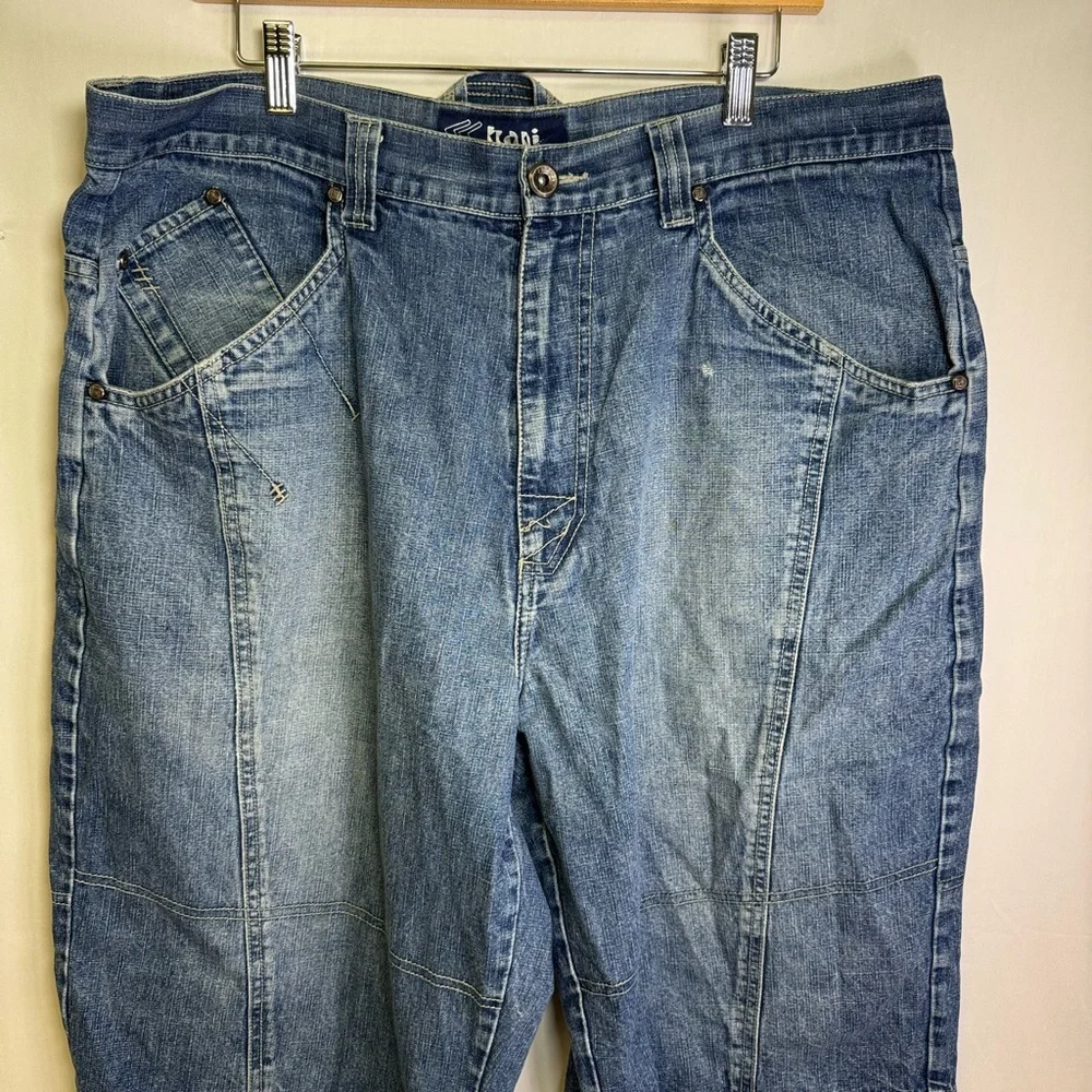 Vintage Y2K Men's Blue Denim Jean‎ shorts Skater baggy
